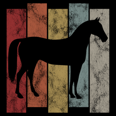 Motiv Pony Pferd Pferde Reiten Reiter Retro Reitsport