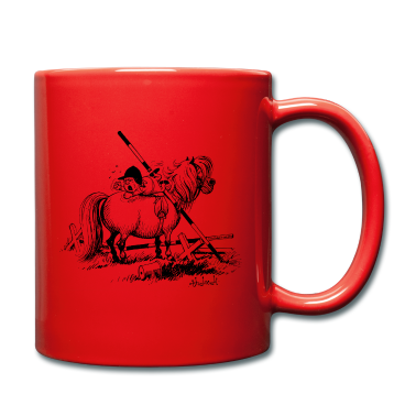 Pferde Tasse - Thelwell Cartoon Pony hat Sprung verweigert
