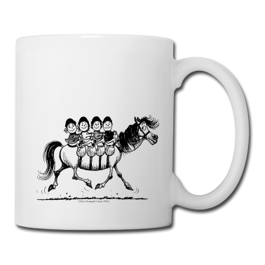 Pferde Tasse - Thelwell Cartoon Viererbande