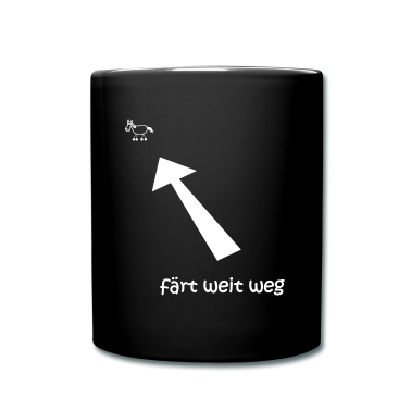 Pferde Tasse - färt weit weg, färt, lustiges Pferde-T-Shirt