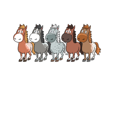 Motiv Lustige Comic Pferde und Pferderassen