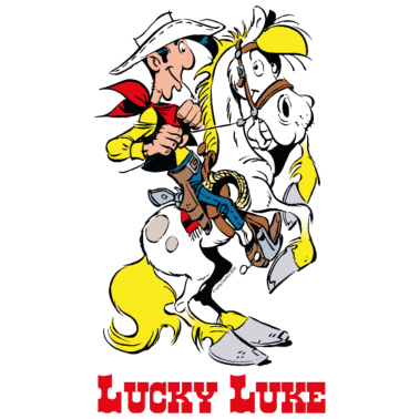 Motiv Lucky Luke mit Pferd Jolly Jumper