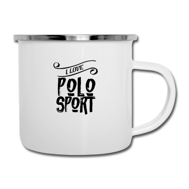 Pferde Emaille Tasse - Pferde Polo Pferde Polo Pferde Polo Pferde Polo