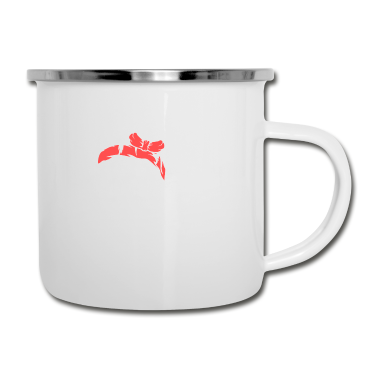 Pferde Emaille Tasse - Pferd Pferdekopf Pferde