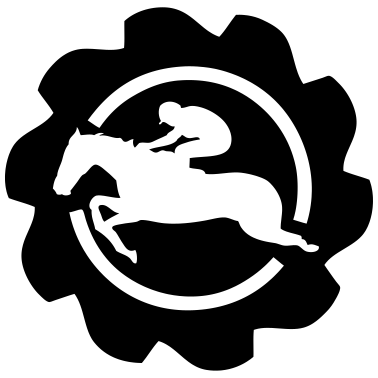 Motiv Pferd Pferd Logo Banniere Stempel Pferde