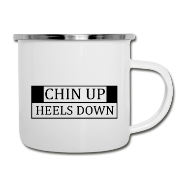 Pferde Emaille Tasse - Pferd