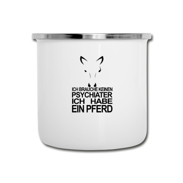 Pferde Emaille Tasse - PFERD