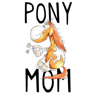 Motiv Pony Mom - Ponys - Pferd - Pferde - Fuchs - Comic