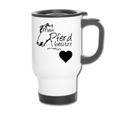 Pferde Thermobecher - Mein Pferd - Mein Herz Geschenk