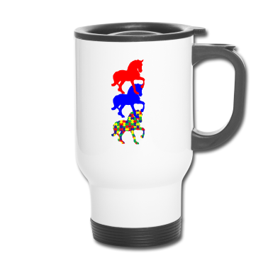 Pferde Thermobecher - Autismus Pferd Pferde