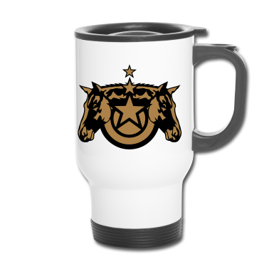 Pferde Thermobecher - Pferd Pferd Pferd Horse logo ecurie