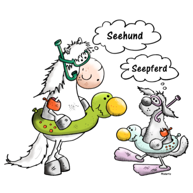 Motiv Seehund Vs Seepferd
