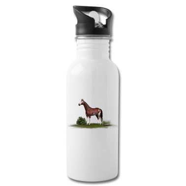 Pferde Trinkflasche - Pferd - braunes Pferd