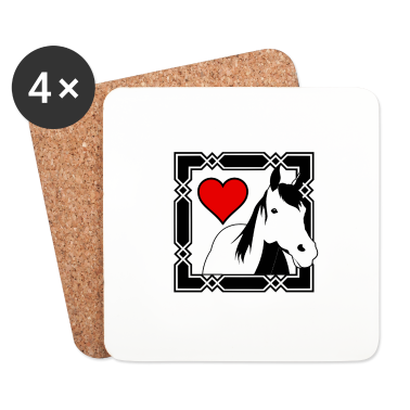Pferde Untersetzer - Die Liebe zum Pferd Geschenk Reiter Reiten