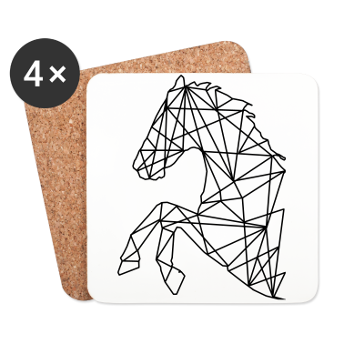 Pferde Untersetzer - PFERD ,PFERDE Grafik mit Pferd