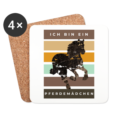 Pferde Untersetzer - Pferde Pferd Ich bin ein Pferdemädchen
