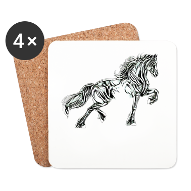 Pferde Untersetzer - Pferd