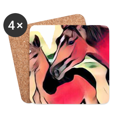 Pferde Untersetzer - Pferde
