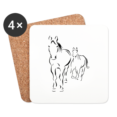 Pferde Untersetzer - PFerde