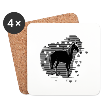 Pferde Untersetzer - Pferd