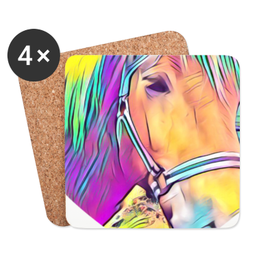 Pferde Untersetzer - Pferd