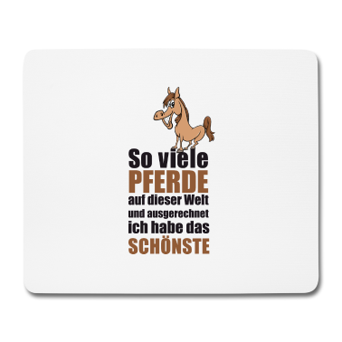 Pferde Mousepad - Mein schönstes Pferd