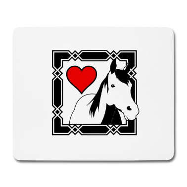 Pferde Mousepad - Die Liebe zum Pferd Geschenk Reiter Reiten