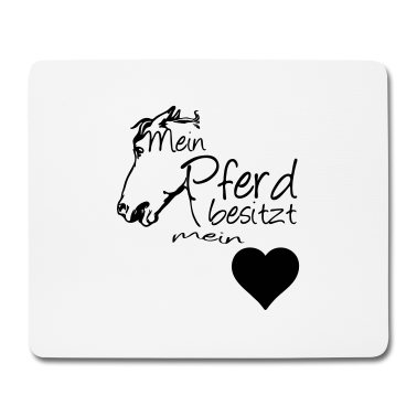 Pferde Mousepad - Mein Pferd - Mein Herz Geschenk