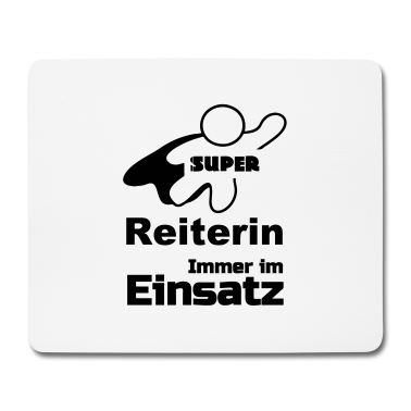 Pferde Mousepad - Super Reiterin, Reiten, Pferd, Sport, Geschenk