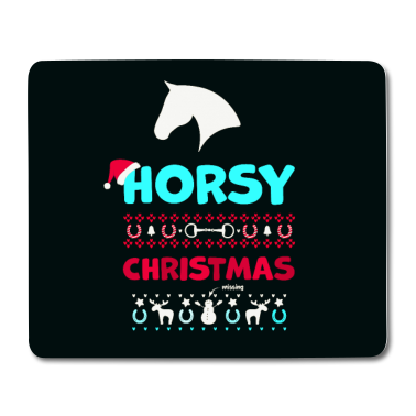 Pferde Mousepad - Pferd, Weihnachten, Ugly Christmas, Horse, Horsy