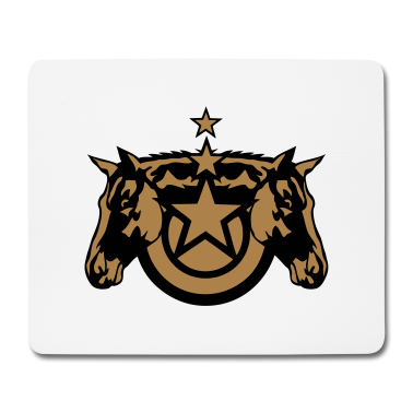 Pferde Mousepad - Pferd Pferd Pferd Horse logo ecurie