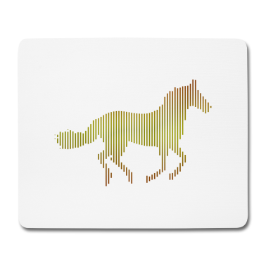 Pferde Mousepad - Pferd Pferd Vektor Pferd Zeichnen Linie