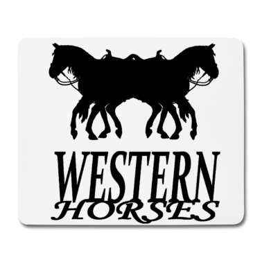 Pferde Mousepad - Pferd Pferde Westernreiten