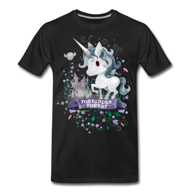 Einhörner T-Shirt - Harry Potter X-Mas Einhorn Verbotener Wald