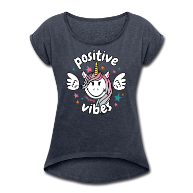 Einhörner T-Shirt - SmileyWorld Positive Vibes Einhorn