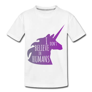 Einhörner T-Shirt - I don't believe in humans