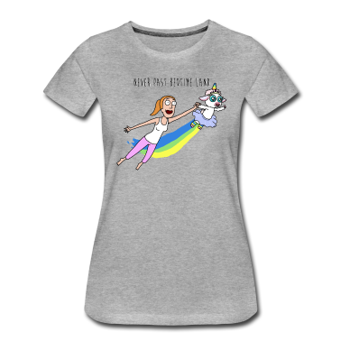 Einhörner T-Shirt - Rick And Morty Never Past Bedtime Land Summer