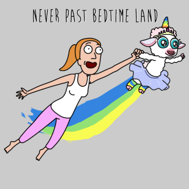 Motiv Rick And Morty Never Past Bedtime Land Summer