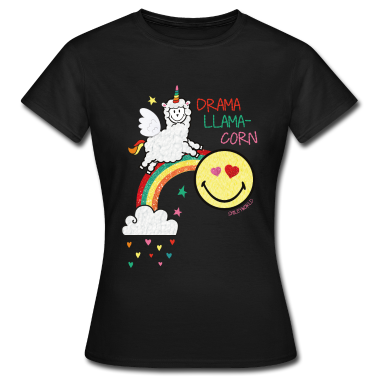 Einhörner T-Shirt - SmileyWorld Drama-Llama-Corn