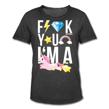 Einhörner T-Shirt - SmileyWorld F**K YOU I'M A UNICORN