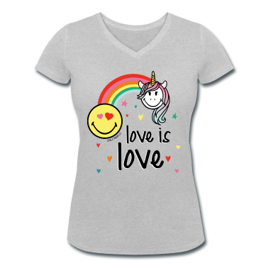 Einhörner T-Shirt - SmileyWorld Love is Love