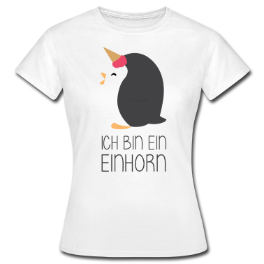 Einhörner T-Shirt - Einhorn Pinguin