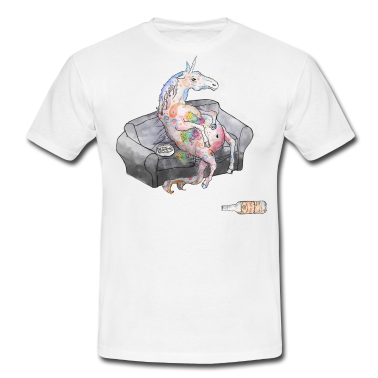 Einhörner T-Shirt - drunk_corn.png