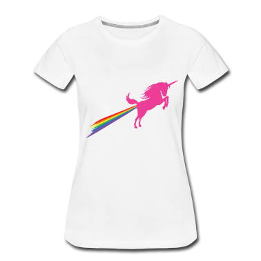 Einhörner T-Shirt - Einhorn Regenbogen Furz
