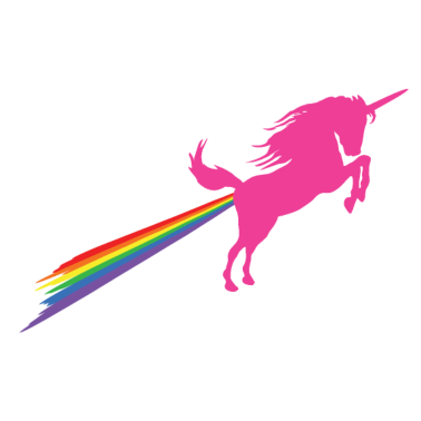 Motiv Einhorn Regenbogen Furz