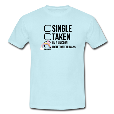 Einhörner T-Shirt - SmileyWorld I don't date Humans