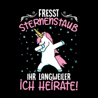 Motiv Einhorn Junggesellin Junggesellinnenabschied JGA