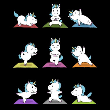 Motiv Yoga Einhorn Meditation Yogi Namaste Geschenk