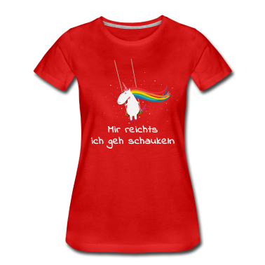Einhörner T-Shirt - Einhorn schaukeln