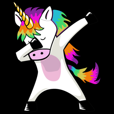 Motiv Dabbing Unicorn dabbendes Einhorn Dab Geschenkidee